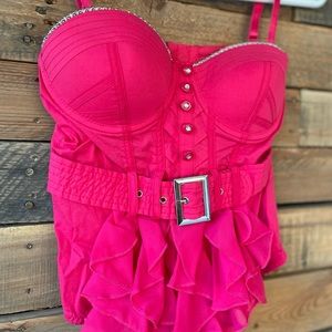 Hot Pink Corset top